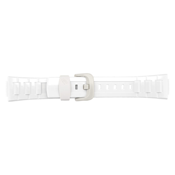 Casio BGD-120P, BLX-100 white watch silicone strap 10349444 23mm