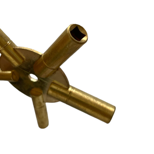 Universal brass key for clocks 5 different sizes 3-5-7-9-11 - Image 2