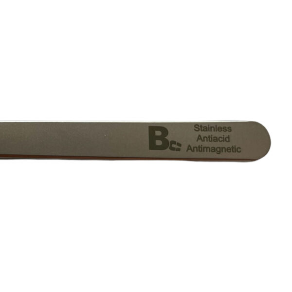 Bergeon 7026-SS antimagnetic stainless steel long tweezer 140mm - Image 3