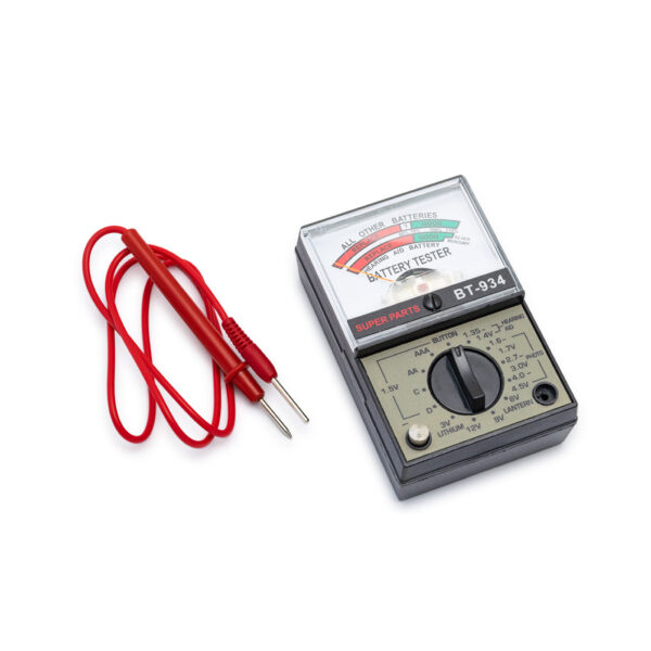 Battery Tester BT-934 for all common round and button cells