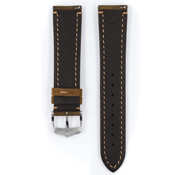 Hirsch Heritage L brown leather watch strap 20 mm 05033070-2-20 - Image 2