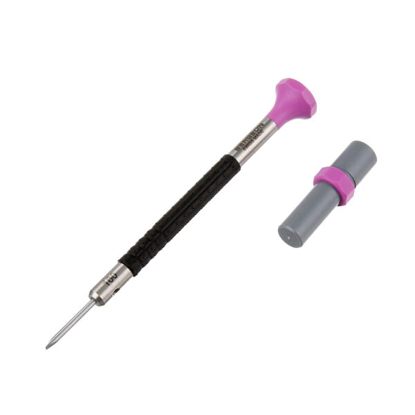 Bergeon 6899-AT-160 ergonomic watchmaker screwdriver 1.60mm purple with spare blades