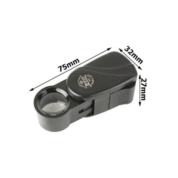 Jewelry pocket magnifier, extendable 10x 20mm - Image 2