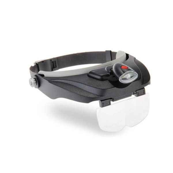 Head magnifier, high-power 3.5x LED glasses