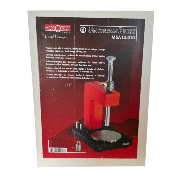 Horotec MSA 13.010 universal correcting press facilitates the work of milling, drilling, tapping, deburring and etc. - Image 2