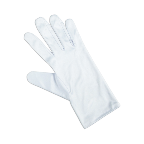 Heli pair deco-gloves made of cotton, white, size S