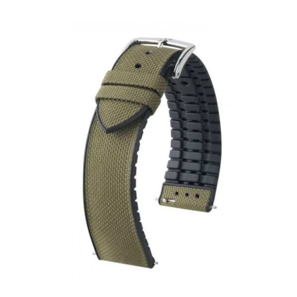 Hirsch Arne L Animal Free green watch strap 18 mm 0925090040-2-18