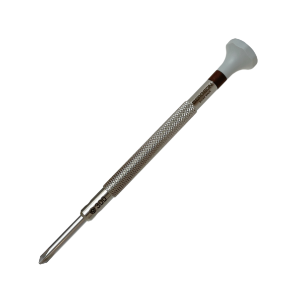 Bergeon 30081-C-300 stainless steel screwdriver with cross blade 3.00 mm