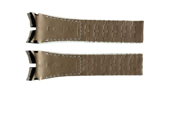 Roger Dubuis leather white watch strap 22x27 mm - Image 2