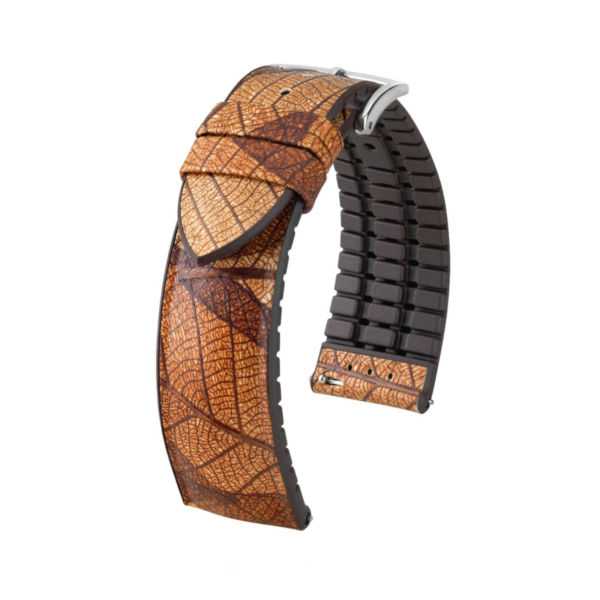 Hirsch Leaf brown watch strap 22 mm 0921046010-2-22