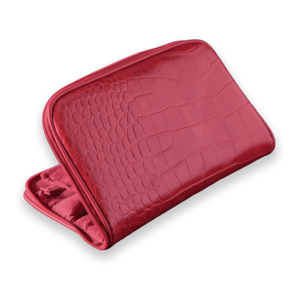 Connoisseurs leather red jewellery clutch CONN1054 - Image 2