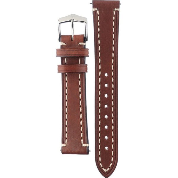 Hirsch Liberty Artisan L brown calf leather watch strap 22 mm 10900210-2-22 - Image 2