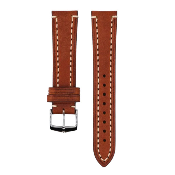 Hirsch Liberty Artisan L brown calf leather watch strap 18 mm 10900270-2-18 - Image 3