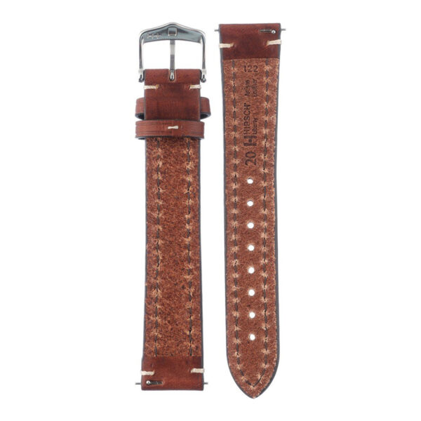 Hirsch Liberty Artisan XL brown calf leather watch strap 20 mm 10920210-2-20 - Image 2