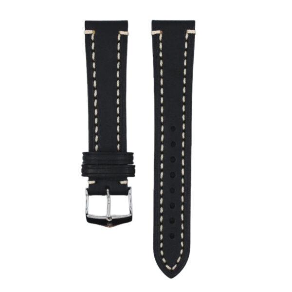 Hirsch Liberty Artisan XL black calf leather watch strap 22 mm 10920250-2-22 - Image 2