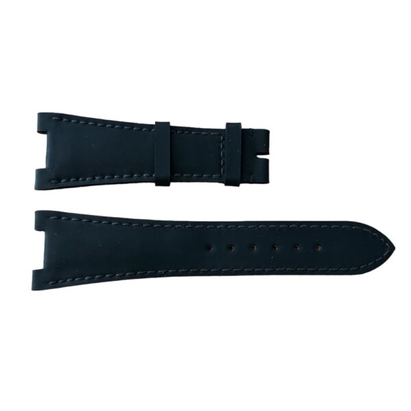 New leather black strap for Patek Philippe watches 25 x 12 mm