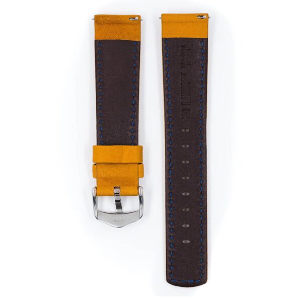 Hirsch Mariner L gold brown calf leather watch strap 20 mm 14502170-2-20 - Image 2