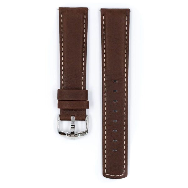 Hirsch Mariner L brown calf leather watch strap 20 mm 14502110-2-20 - Image 3