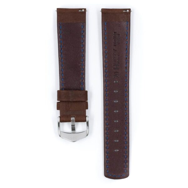 Hirsch Mariner L brown calf leather watch strap 20 mm 14502110-2-20 - Image 2