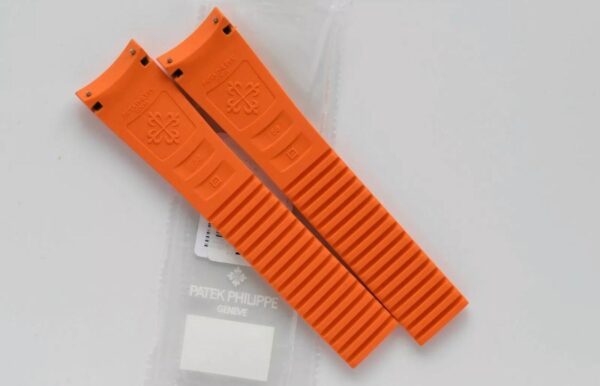 New Patek Philippe 5968A Aquanaut orange rubber strap 22mm