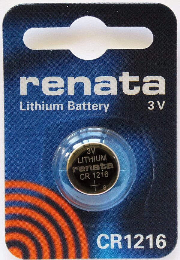 Renata CR12161Pk No. Cr1216 Lithium Coin Battery