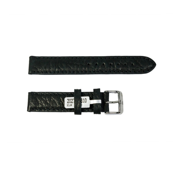 Camel Bison watch black leather strap 18mm