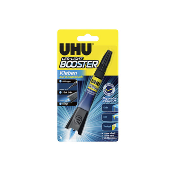 UHU LED LIGHT Booster Glue Adhesive Fills SEALED 3g Tube Watch Glass