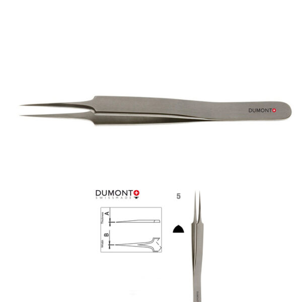 Dumont Dumoxel #5 antimagnetic tweezers 110 mm