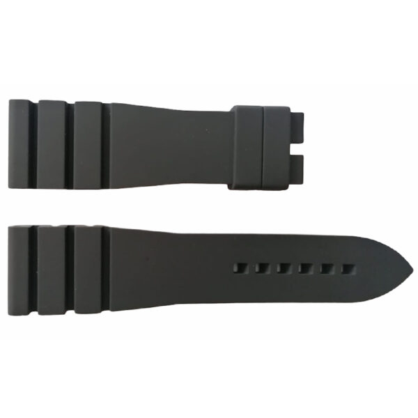 Tudor black noir silicone rubber strap 24/20mm 4188786 - Image 3