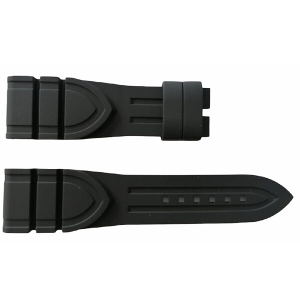 Tudor black noir silicone rubber strap 24/20mm 4188786