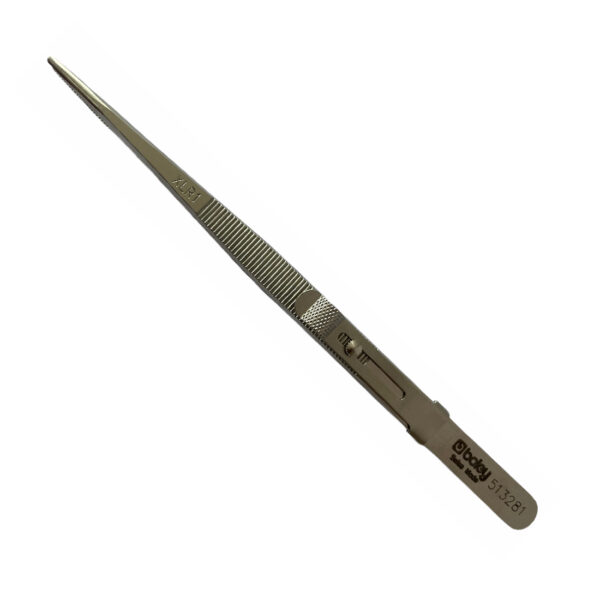 Boley diamond stainless steel tweezers with core, groove and locking system for gemstones