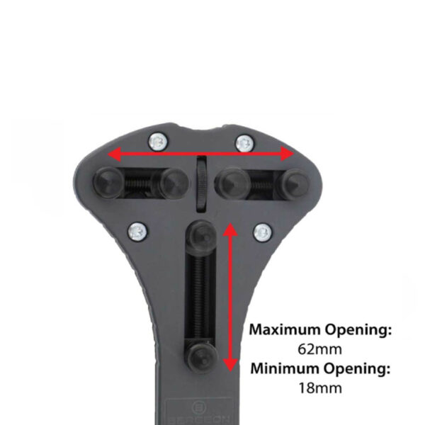 Bergeon 2819-08 Jaxa XL case wrench watch opener tool 18 mm to 62 mm - Image 2