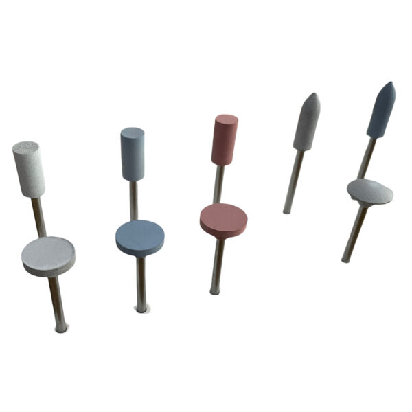 Set of 12 miniature mounted silicone polisher for metals, ceramics and plastics - Image 2