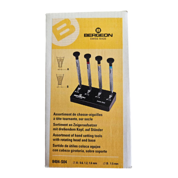 Bergeon 8404-S04 set of 4 watch hand fitting tool - Image 2