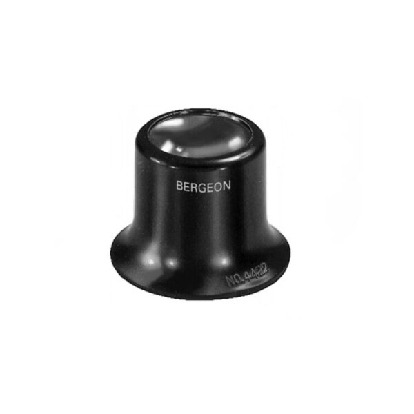 Bergeon 4422-4 watchmaker's loupe, plastic housing, inner screw ring, 2.5 magnification