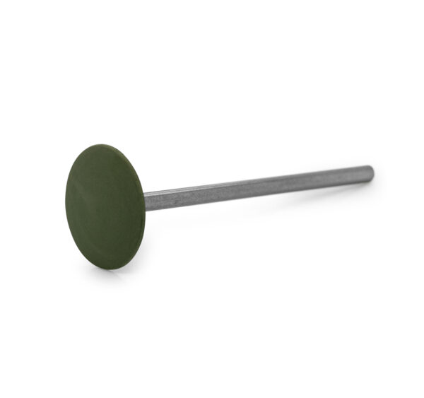 Polisher Eveflex fine silicon carbide green, lens, Ø 14,5 x 2,5 mm, very soft, grain fine, HP-shank