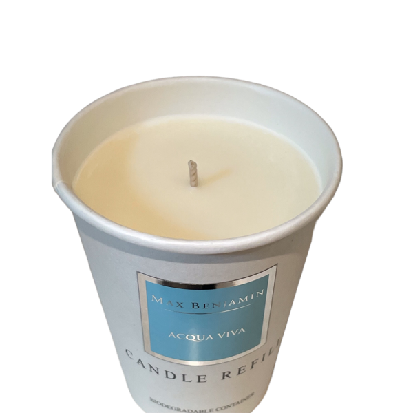 Acqua Viva Luxury Natural Candle Refill Max Benjamin - Image 5