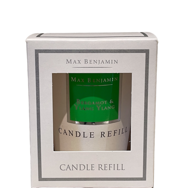 Bergamot and Ylang Ylang Luxury Natural Candle Refill Max Benjamin - Image 3