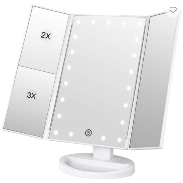 Cosmetic Makeup Mirror, LED Lights, White - Bestope - Image 3