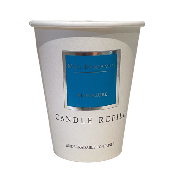 Blue Azure Luxury Natural Candle Refill Max Benjamin