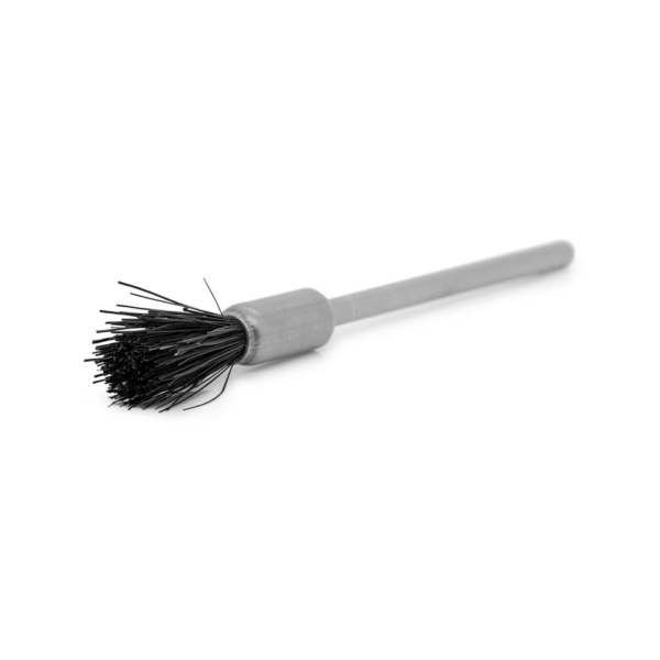 End brush, Chungking bristles, black, Ø 5 x 8 mm, HP-shank