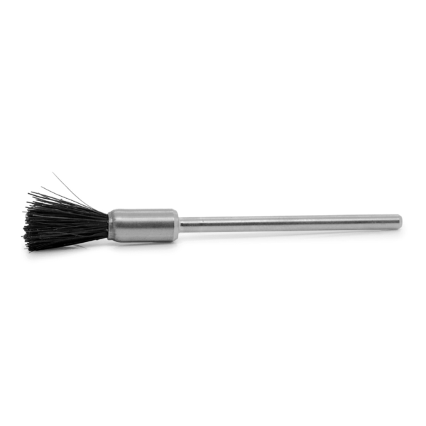 End brush, Chungking bristles, black, Ø 5 x 8 mm, HP-shank - Image 2