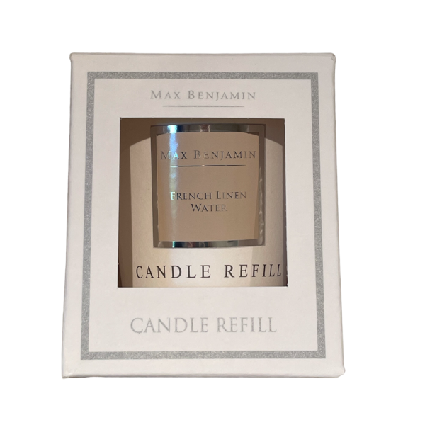 French Linen Water Luxury Natural Candle Refill Max Benjamin - Image 5