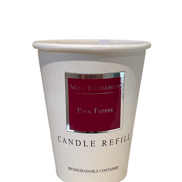 Pink Pepper Luxury Natural Candle Refill Max Benjamin