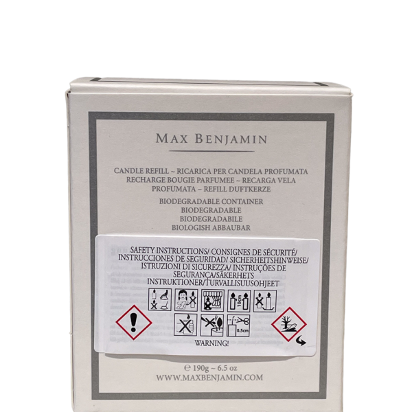 Bergamot and Ylang Ylang Luxury Natural Candle Refill Max Benjamin - Image 2