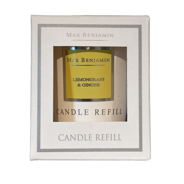 Lemongrass and Ginger Luxury Natural Candle Refill Max Benjamin - Image 5