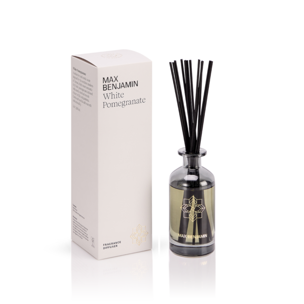 White Pomegranate Luxury Diffuser Max Benjamin