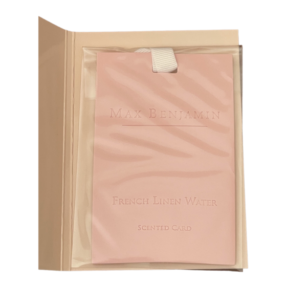 French Linen Water Luxury Scented Card Max Benjamin - Image 2