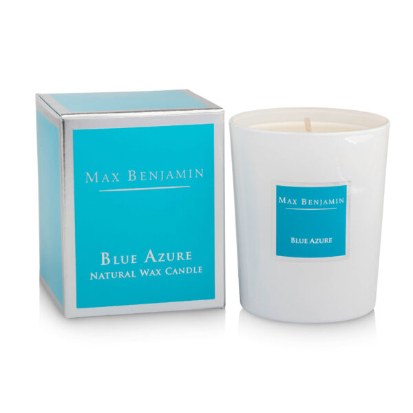 Blue Azure Luxury Natural Candle Max Benjamin