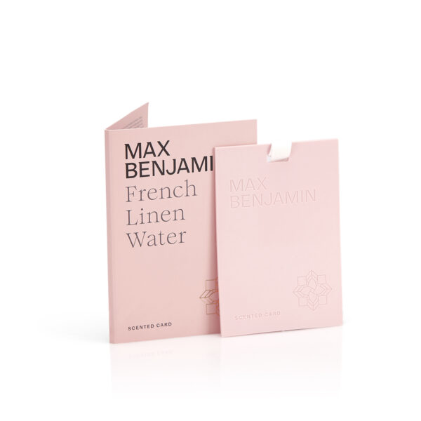 French Linen Water Luxury Scented Card Max Benjamin